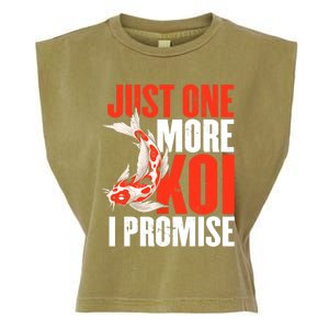 Koi Carp | Japanese Fish | Just One More Koi I Promise Garment-Dyed Women's Muscle Tee