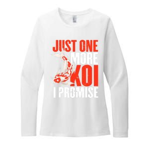 Koi Carp | Japanese Fish | Just One More Koi I Promise Womens CVC Long Sleeve Shirt