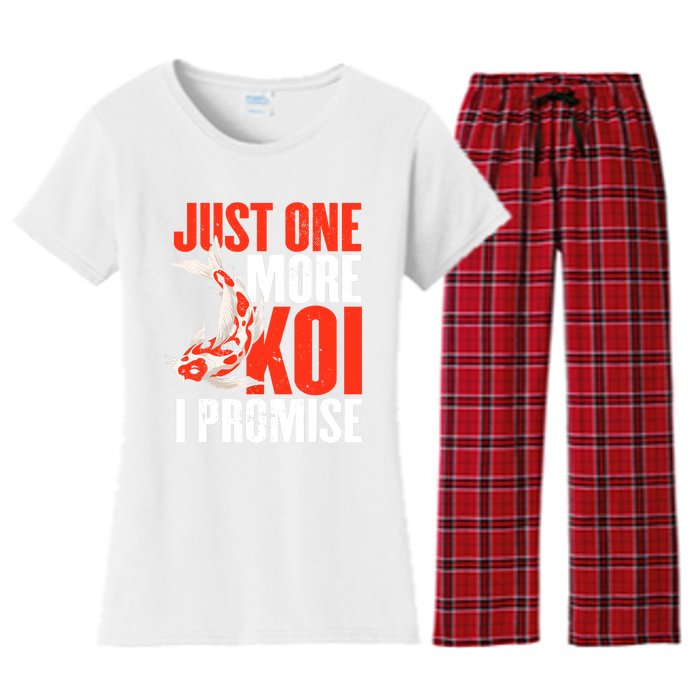 Koi Carp | Japanese Fish | Just One More Koi I Promise Women's Flannel Pajama Set