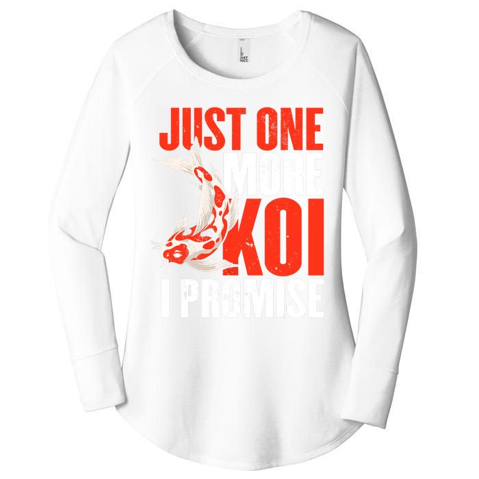 Koi Carp | Japanese Fish | Just One More Koi I Promise Women's Perfect Tri Tunic Long Sleeve Shirt