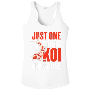 Koi Carp | Japanese Fish | Just One More Koi I Promise Ladies PosiCharge Competitor Racerback Tank