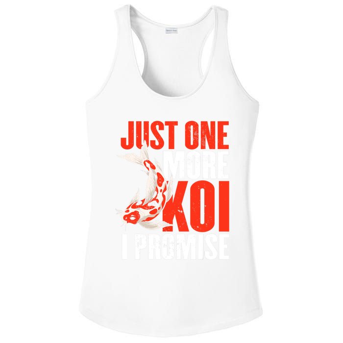 Koi Carp | Japanese Fish | Just One More Koi I Promise Ladies PosiCharge Competitor Racerback Tank