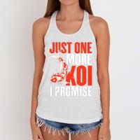 Koi Carp | Japanese Fish | Just One More Koi I Promise Women's Knotted Racerback Tank