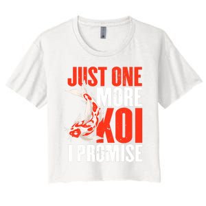 Koi Carp | Japanese Fish | Just One More Koi I Promise Women's Crop Top Tee