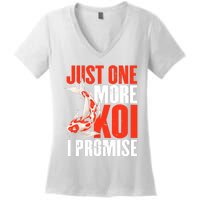 Koi Carp | Japanese Fish | Just One More Koi I Promise Women's V-Neck T-Shirt