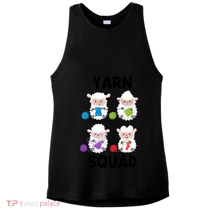 Knit Crochet Knitter Gift Crocheting Craft Knitting Lover Gift Ladies PosiCharge Tri-Blend Wicking Tank