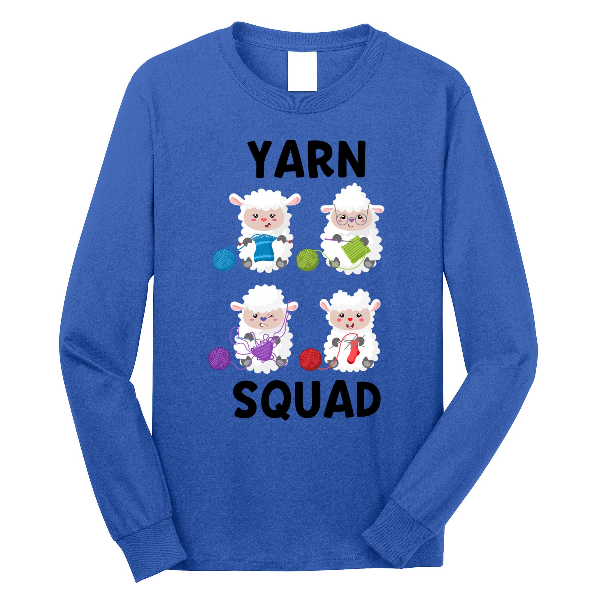 Knit Crochet Knitter Gift Crocheting Craft Knitting Lover Gift Long Sleeve Shirt