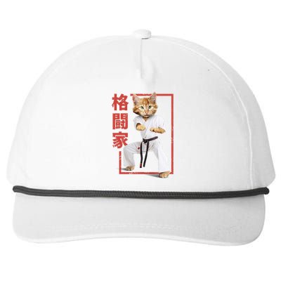 Karate Cat Snapback Five-Panel Rope Hat