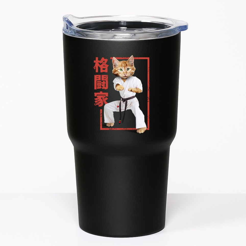 Karate Cat Tumbler