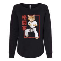 Karate Cat Womens California Wash Sweatshirt