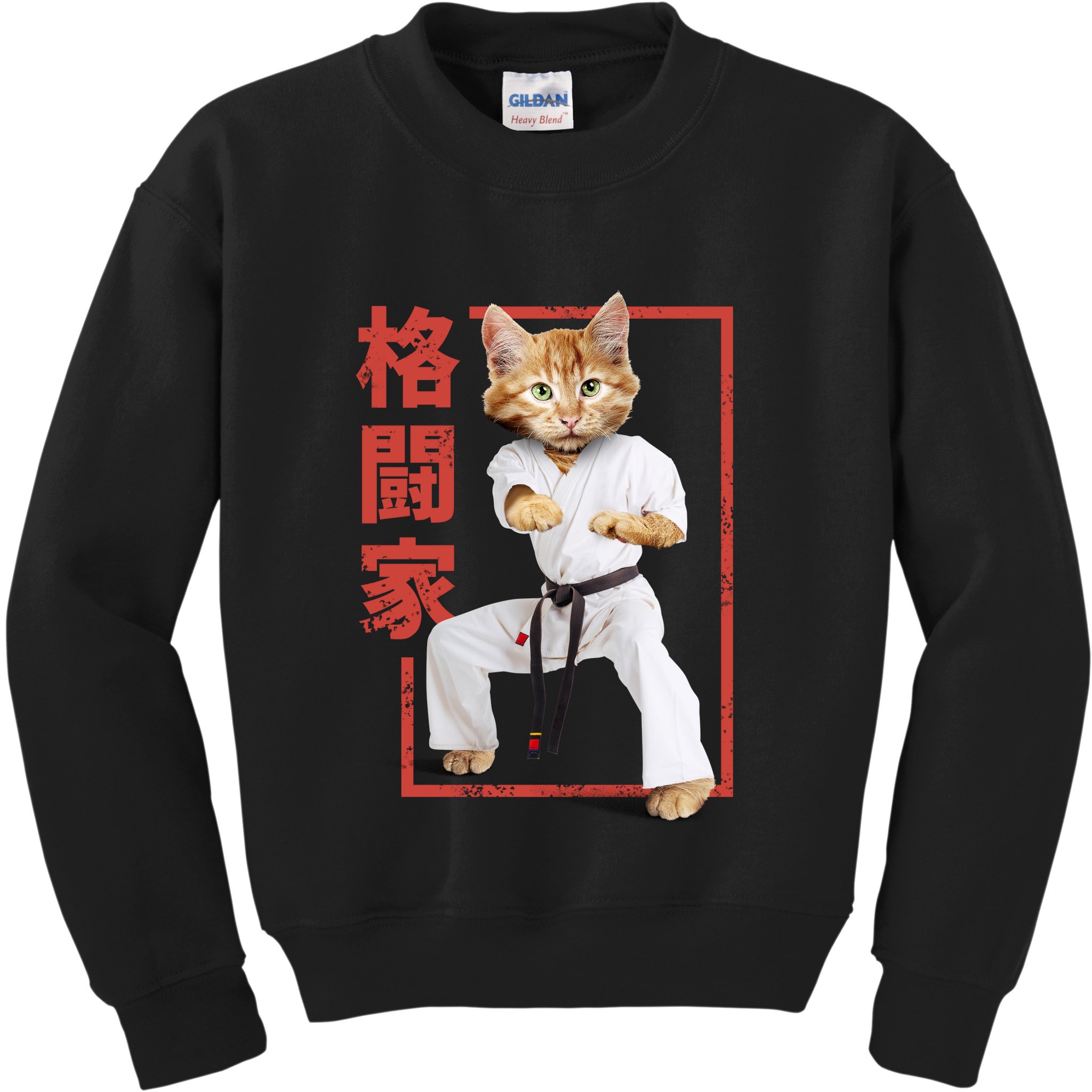 Karate Cat Kids Sweatshirt