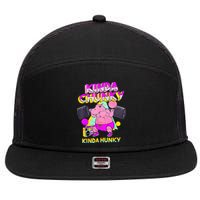 Kinda Chunky Kinda Hunky And Body Building Gym 7 Panel Mesh Trucker Snapback Hat