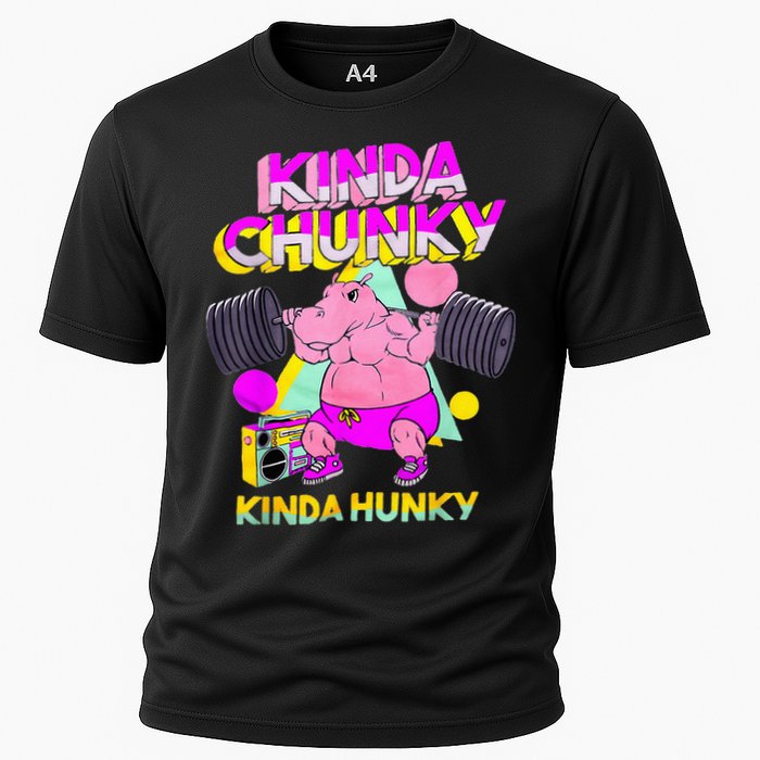 Kinda Chunky Kinda Hunky And Body Building Gym Cooling Performance Crew T-Shirt