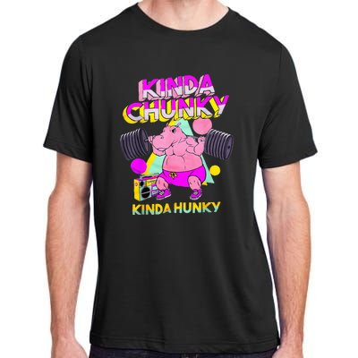 Kinda Chunky Kinda Hunky And Body Building Gym Adult ChromaSoft Performance T-Shirt