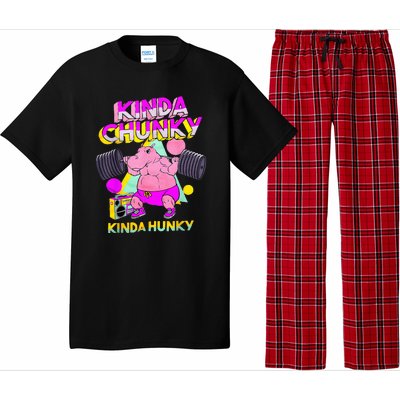 Kinda Chunky Kinda Hunky And Body Building Gym Pajama Set