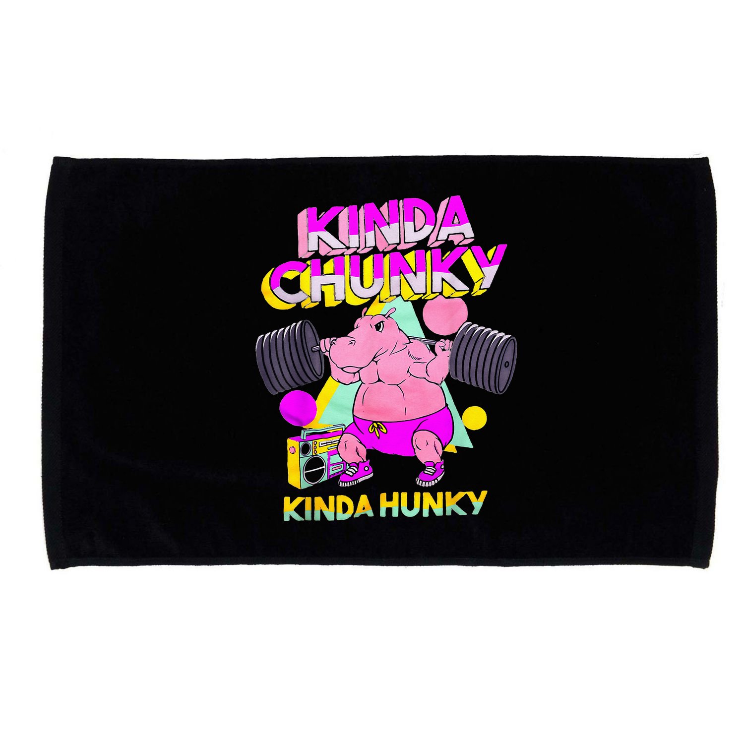 Kinda Chunky Kinda Hunky And Body Building Gym Microfiber Hand Towel