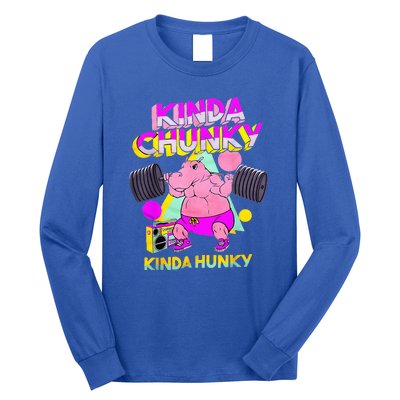 Kinda Chunky Kinda Hunky And Body Building Gym Long Sleeve Shirt