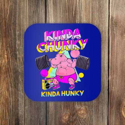 Kinda Chunky Kinda Hunky And Body Building Gym Coaster