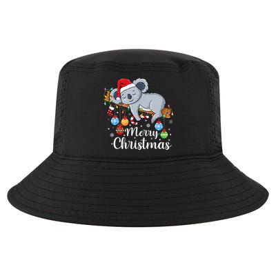 Koalalala Cute Koala Bear santa hat funny Christmas koala Cool Comfort Performance Bucket Hat