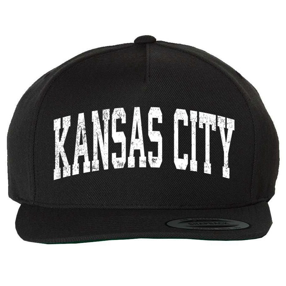 Kansas City Kansas Ks Vintage Athletic Sports Design Gift Wool Snapback Cap