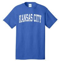 Kansas City Kansas Ks Vintage Athletic Sports Design Gift Tall T-Shirt