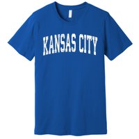 Kansas City Kansas Ks Vintage Athletic Sports Design Gift Premium T-Shirt