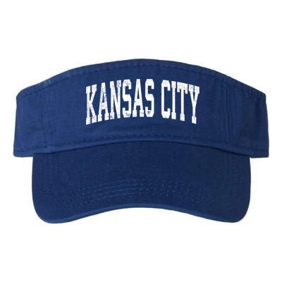 Kansas City Kansas Ks Vintage Athletic Sports Design Gift Visor