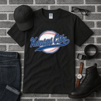 Kansas City Kc Vintage Baseball Throwback Retro Design Tall T-Shirt