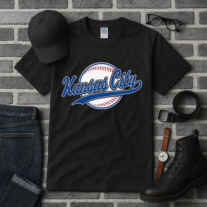 Kansas City Kc Vintage Baseball Throwback Retro Design Tall T-Shirt