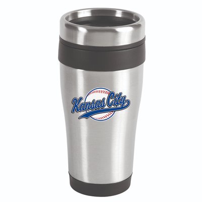 Kansas City Kc Vintage Baseball Throwback Retro Design 16oz Travel Tumbler