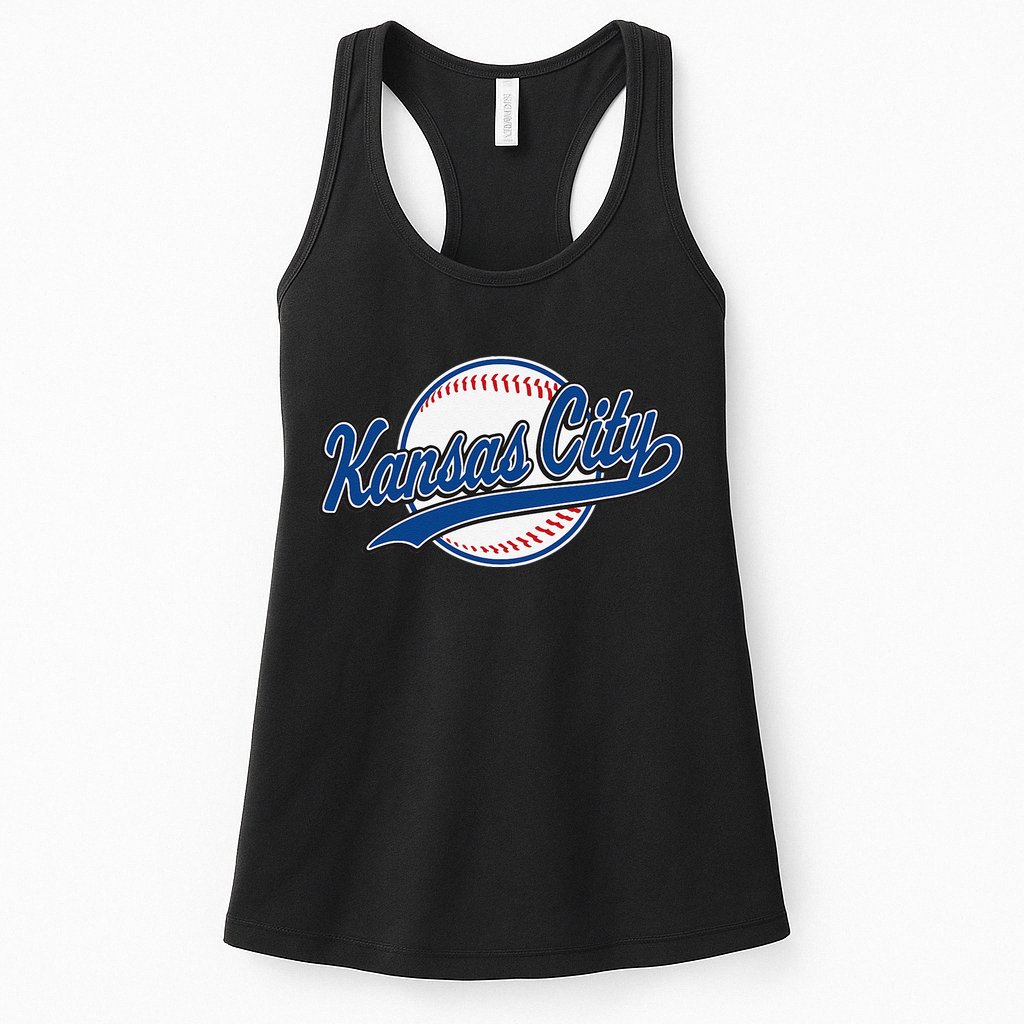 Kansas City Kc Vintage Baseball Throwback Retro Design Womens Tank Top