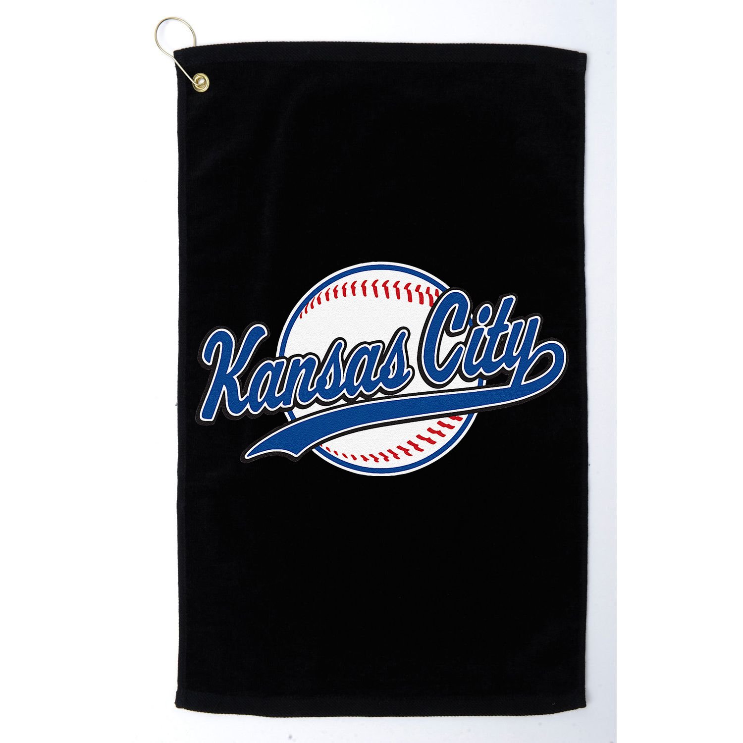Kansas City Kc Vintage Baseball Throwback Retro Design Golf Towel