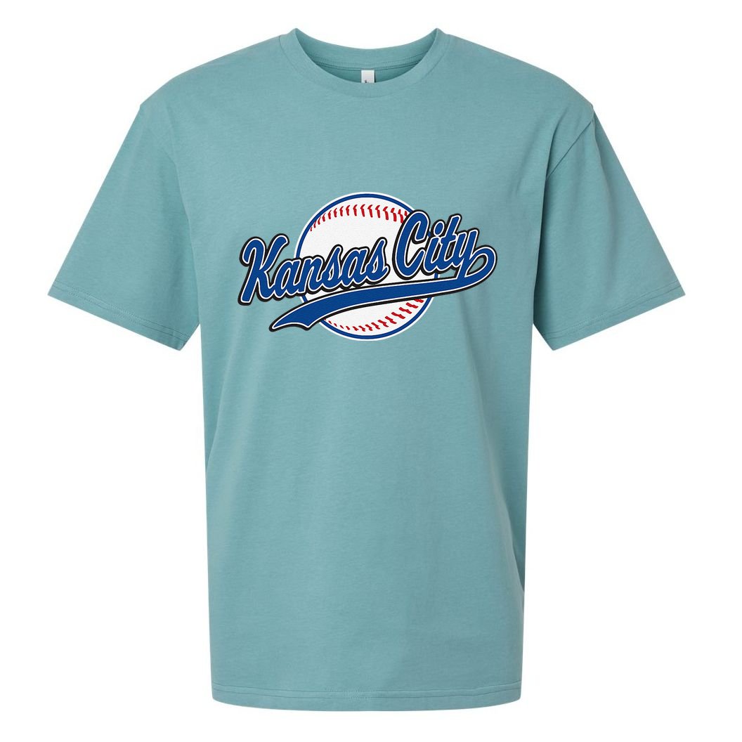 Kansas City Kc Vintage Baseball Throwback Retro Design Sueded Cloud Jersey T-Shirt