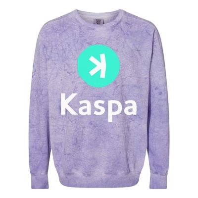 Kaspa Crypto Kaspa Colorblast Crewneck Sweatshirt