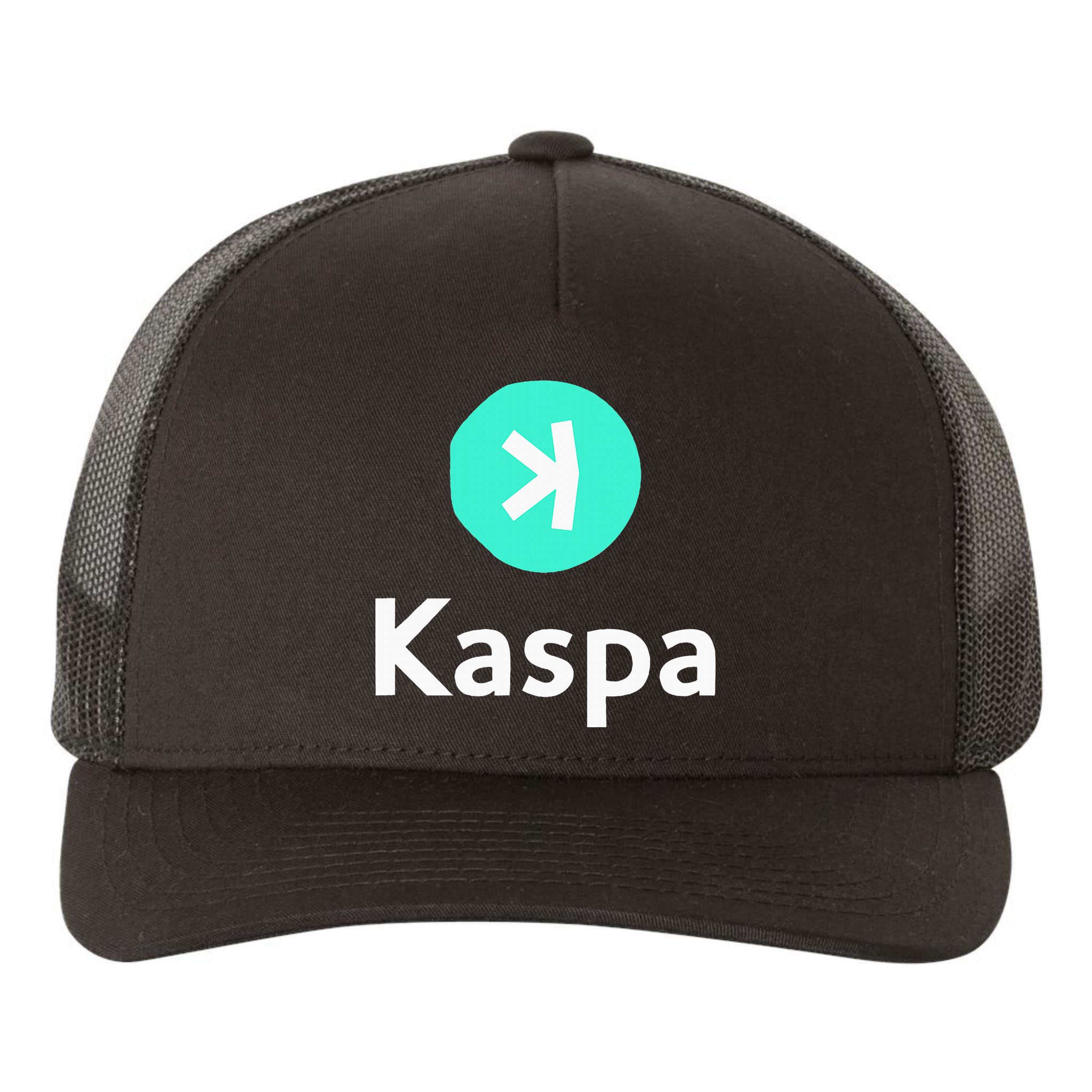 Kaspa Crypto Kaspa Yupoong Adult 5-Panel Trucker Hat