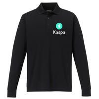 Kaspa Crypto Kaspa Performance Long Sleeve Polo