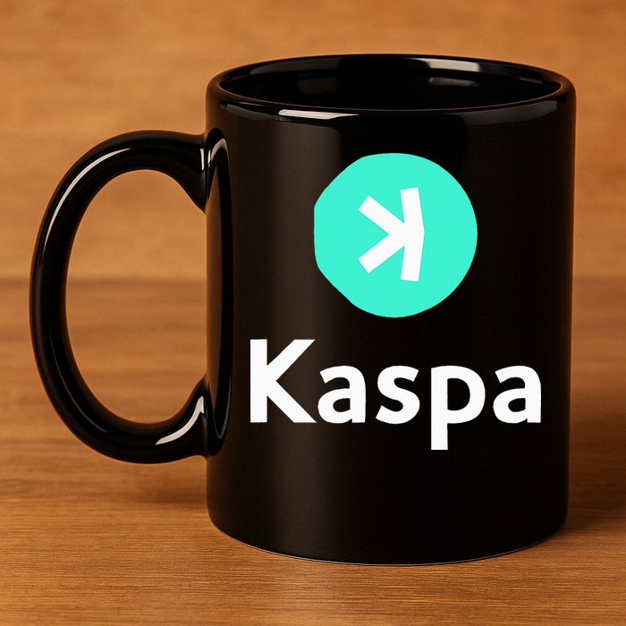 Kaspa Crypto Kaspa 11oz C Handle Ceramic Mug