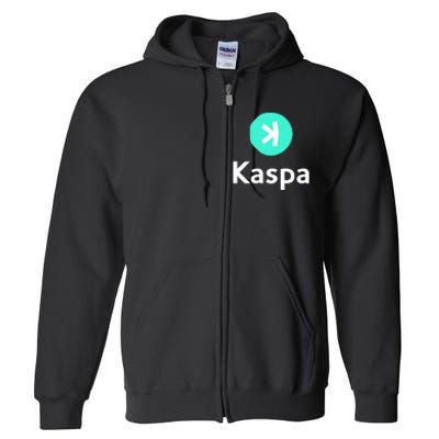 Kaspa Crypto Kaspa Full Zip Hoodie