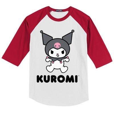 Kuromi Character Kids Colorblock Raglan Jersey