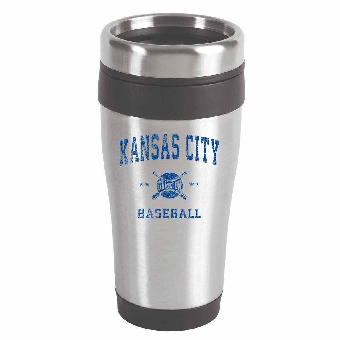 Kansas City KC Vintage Baseball Throwback Retro Design 16oz Travel Tumbler