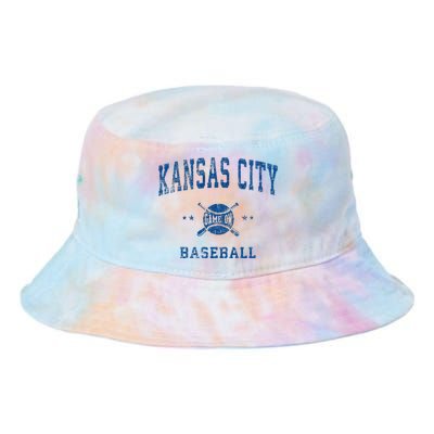 Kansas City KC Vintage Baseball Throwback Retro Design Tie Dye Newport Bucket Hat