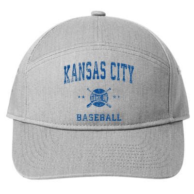 Kansas City KC Vintage Baseball Throwback Retro Design 7-Panel Snapback Hat