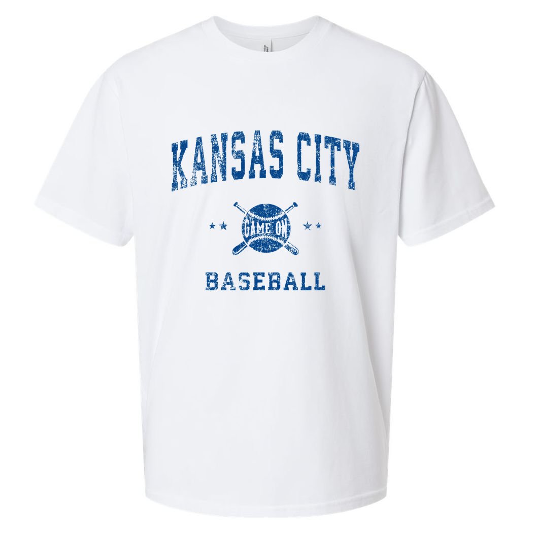 Kansas City KC Vintage Baseball Throwback Retro Design Sueded Cloud Jersey T-Shirt