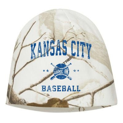 Kansas City KC Vintage Baseball Throwback Retro Design Kati - Camo Knit Beanie