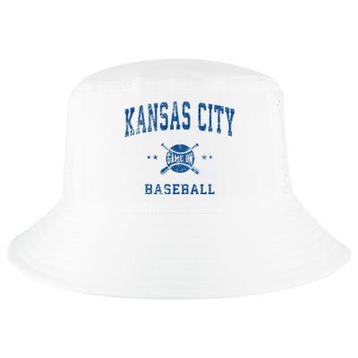 Kansas City KC Vintage Baseball Throwback Retro Design Cool Comfort Performance Bucket Hat