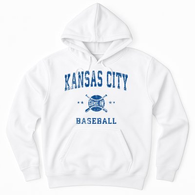 Kansas City KC Vintage Baseball Throwback Retro Design Hoodie