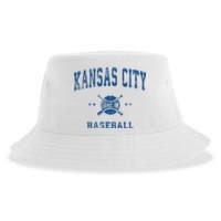 Kansas City KC Vintage Baseball Throwback Retro Design Sustainable Bucket Hat