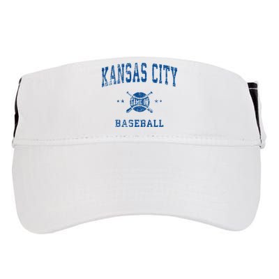 Kansas City KC Vintage Baseball Throwback Retro Design Adult Drive Performance Visor