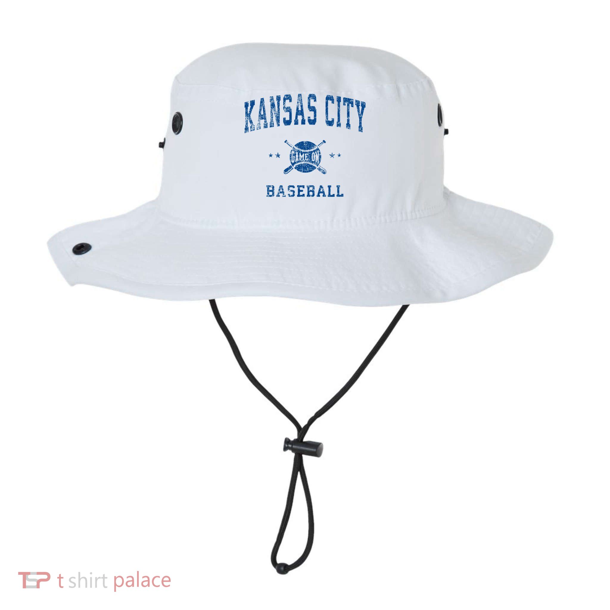 Kansas City KC Vintage Baseball Throwback Retro Design Bucket Hat