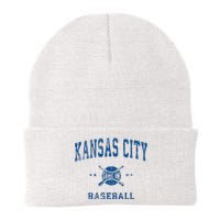 Kansas City KC Vintage Baseball Throwback Retro Design Knit Cap Winter Beanie